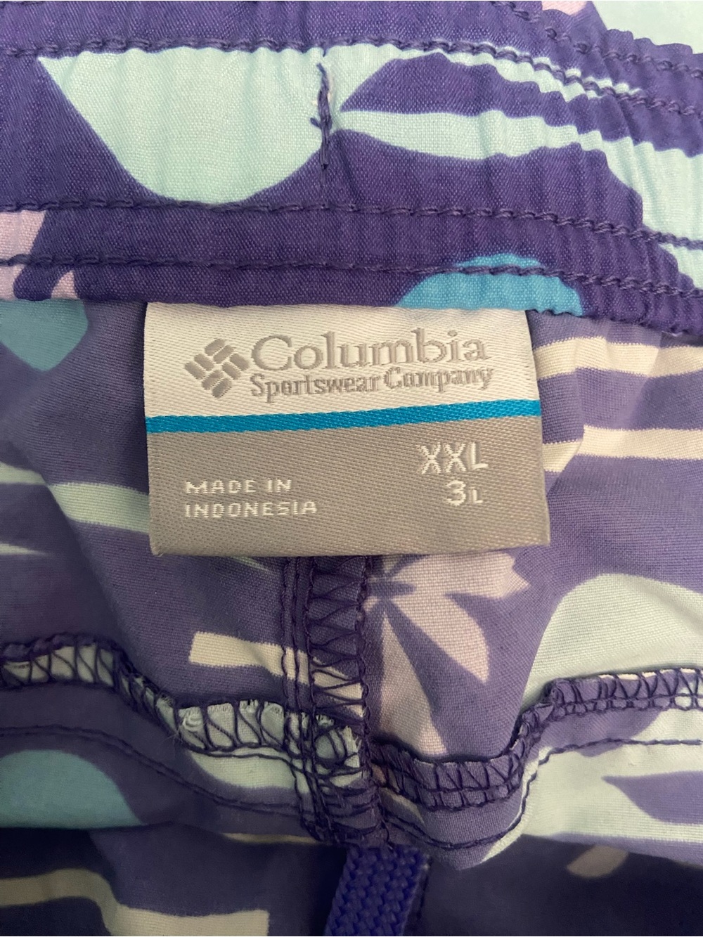 🩵🏄‍♀️💜Columbia Purple/Teal Athletic Shorts NWT - Picture 10 of 12
